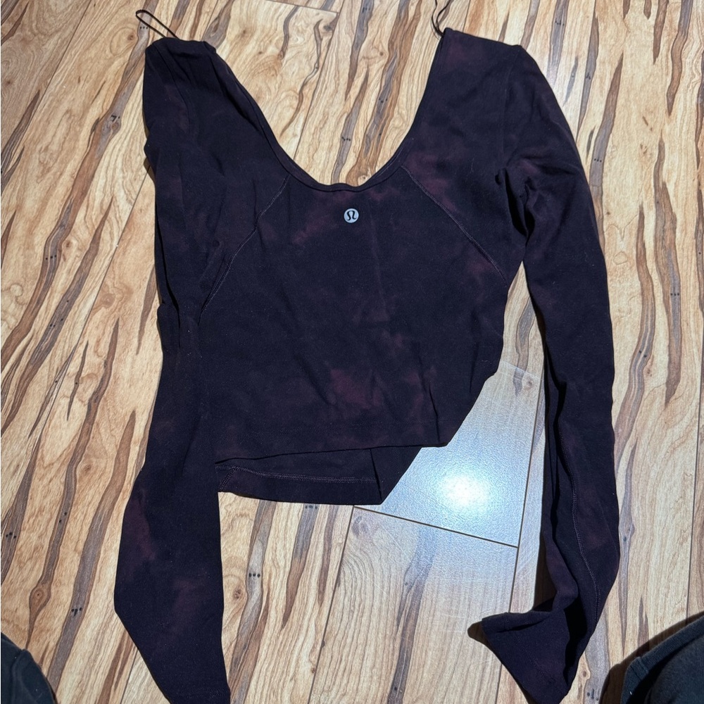 lululemon athletica Deep Purple Long Sleeve Top - Picture 2 of 3